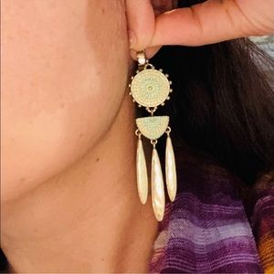 Chandelier earrings, lucky brand